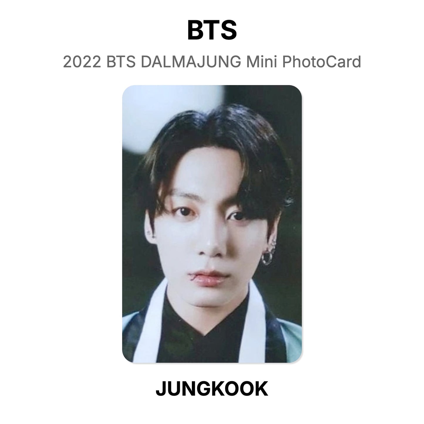 BTS 2022 BTS DALMAJUNG Mini PhotoCard Official Photocard