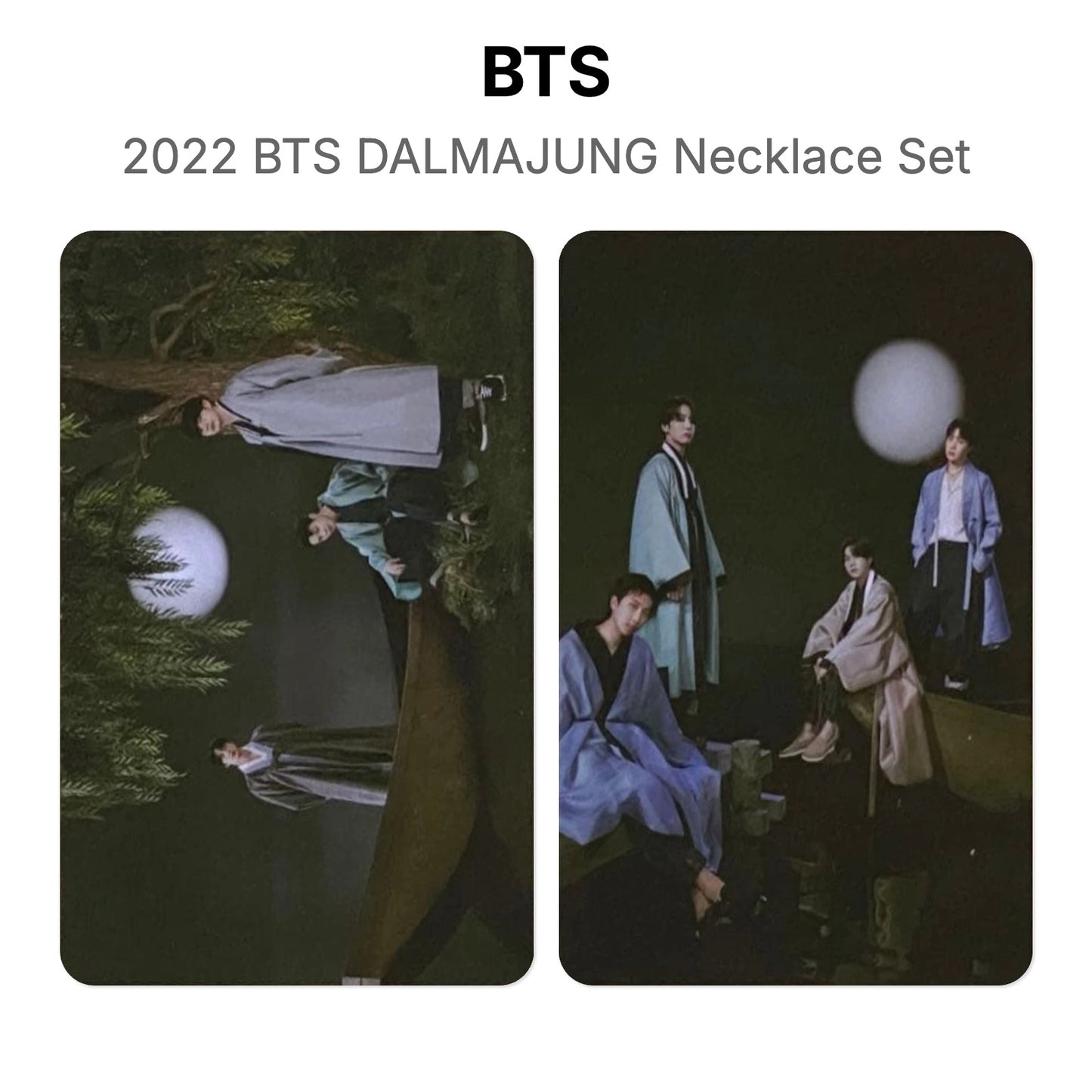 BTS 2022 BTS DALMAJUNG Necklace Set Official Photocard