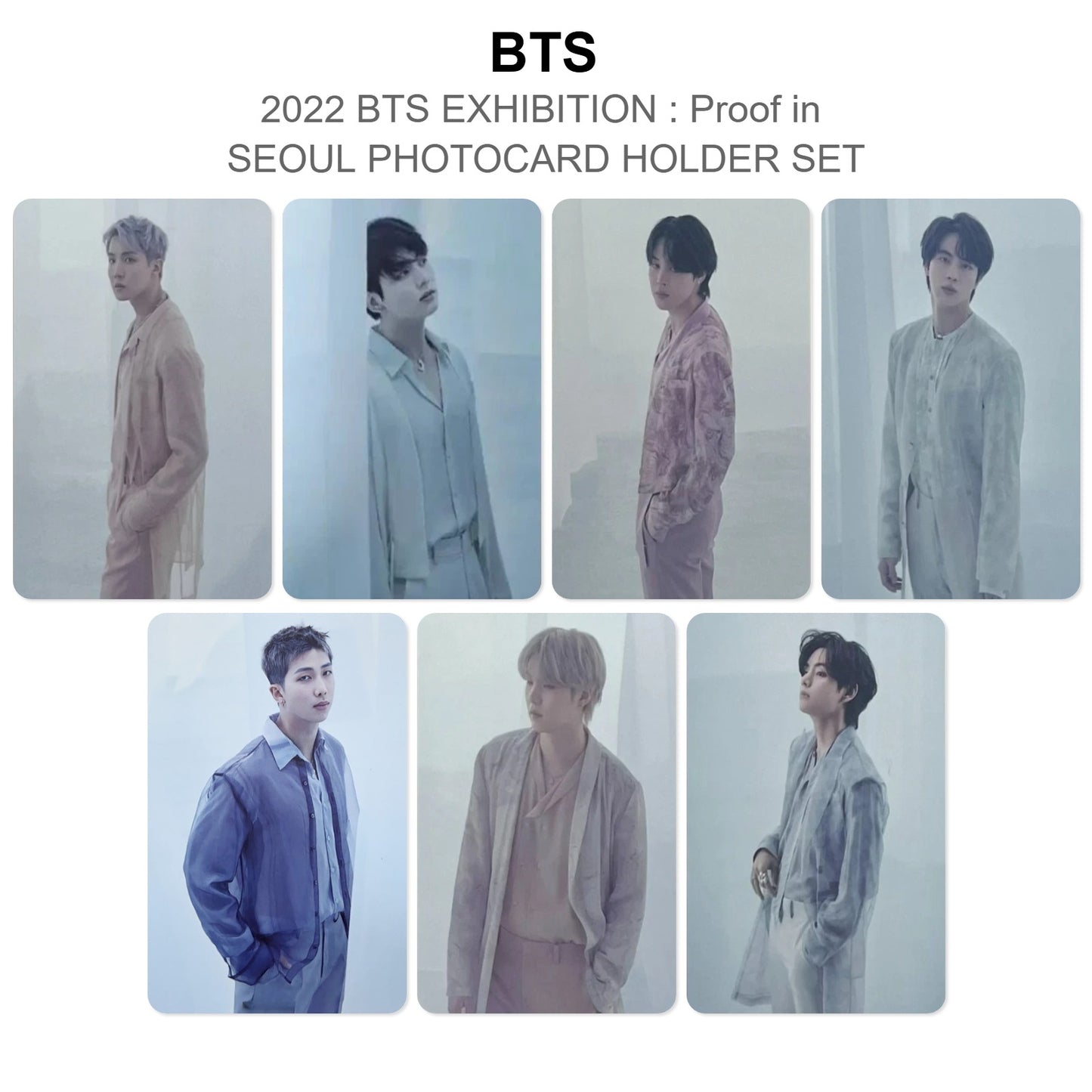 BTS 2022 BTS EXHIBITION : Proof in SEOUL PHOTOCARD HOLDER SET Official Photocard