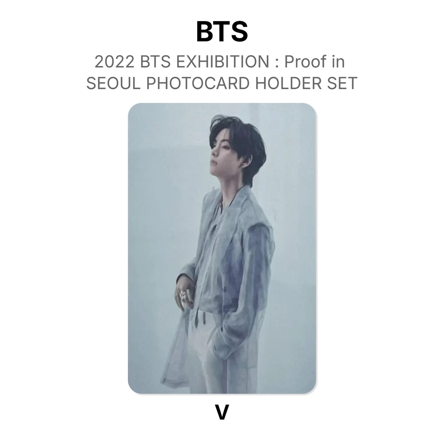 BTS 2022 BTS EXHIBITION : Proof in SEOUL PHOTOCARD HOLDER SET Official Photocard