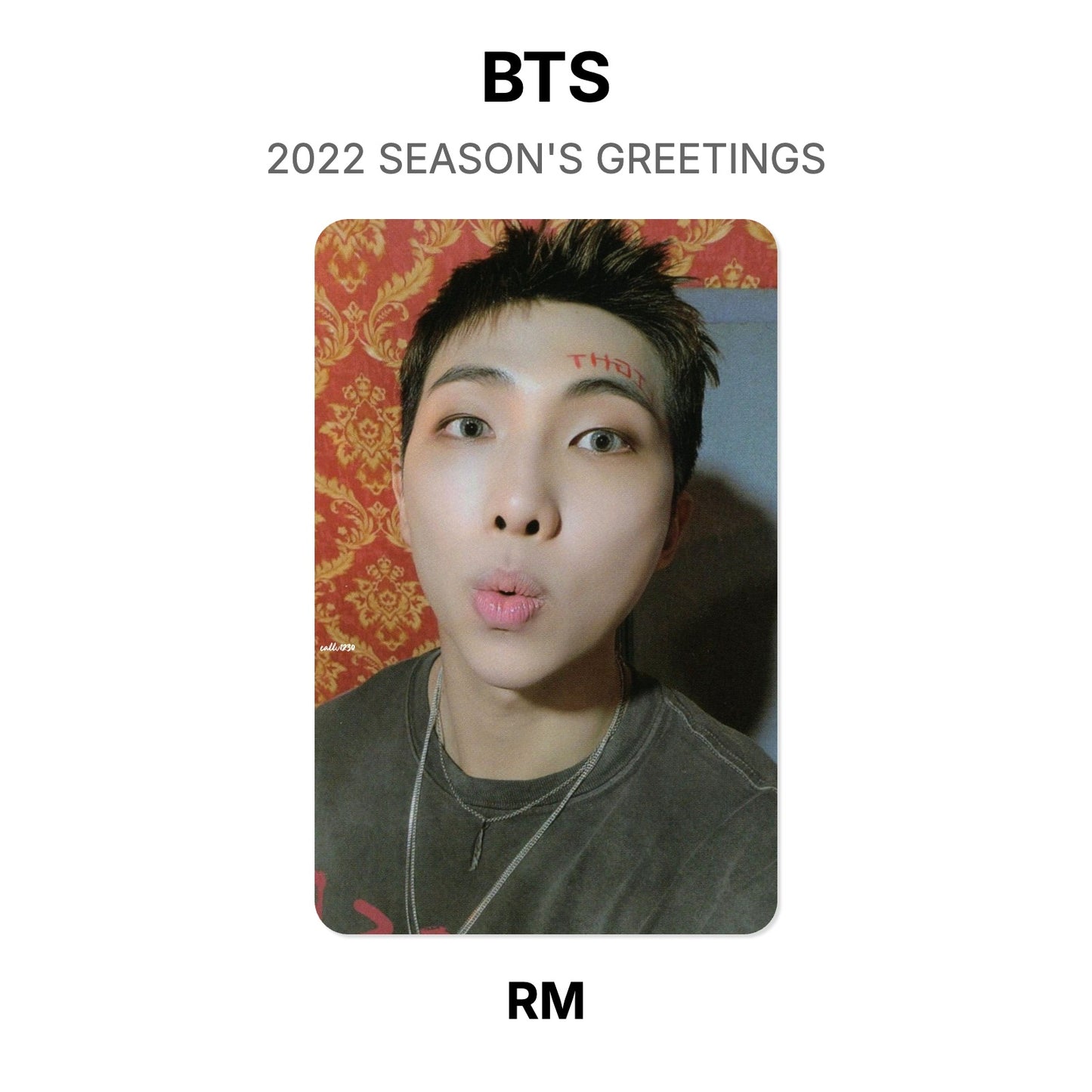 BTS 2022 SEASON'S GREETINGS Official Photocard