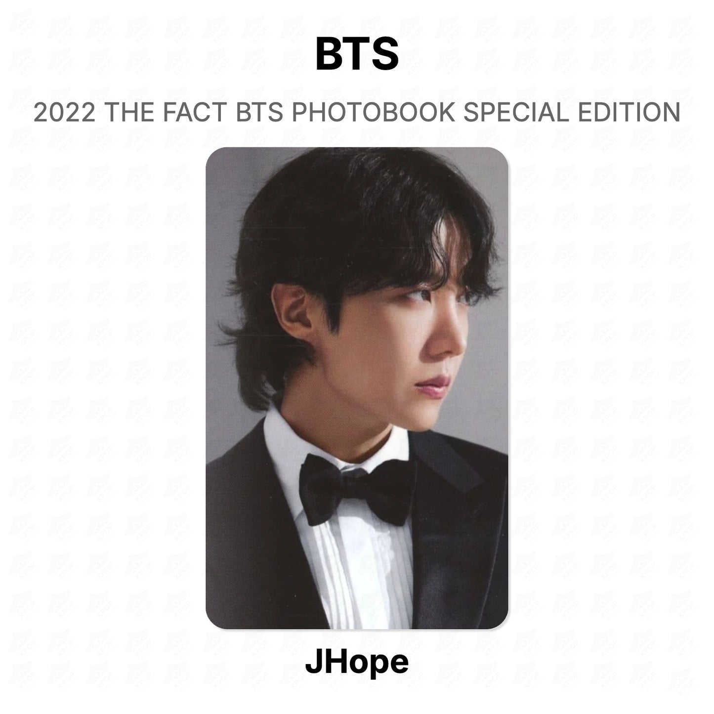 BTS 2022 THE FACT BTS PHOTOBOOK SPECIAL EDITION Official Photocard