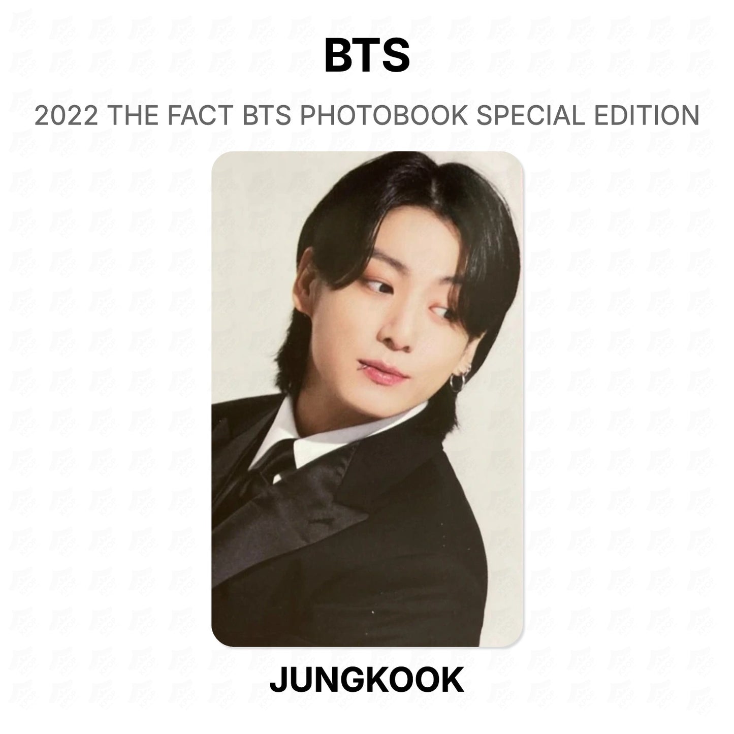BTS 2022 THE FACT BTS PHOTOBOOK SPECIAL EDITION Official Photocard