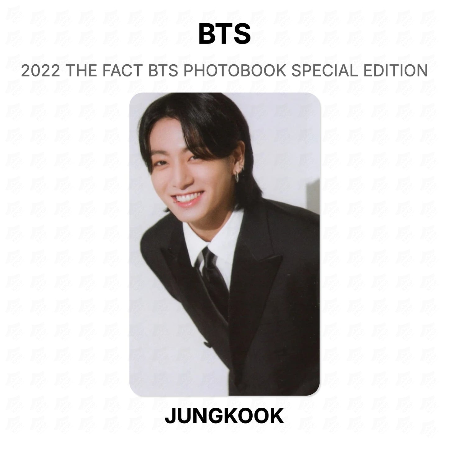 BTS 2022 THE FACT BTS PHOTOBOOK SPECIAL EDITION Official Photocard
