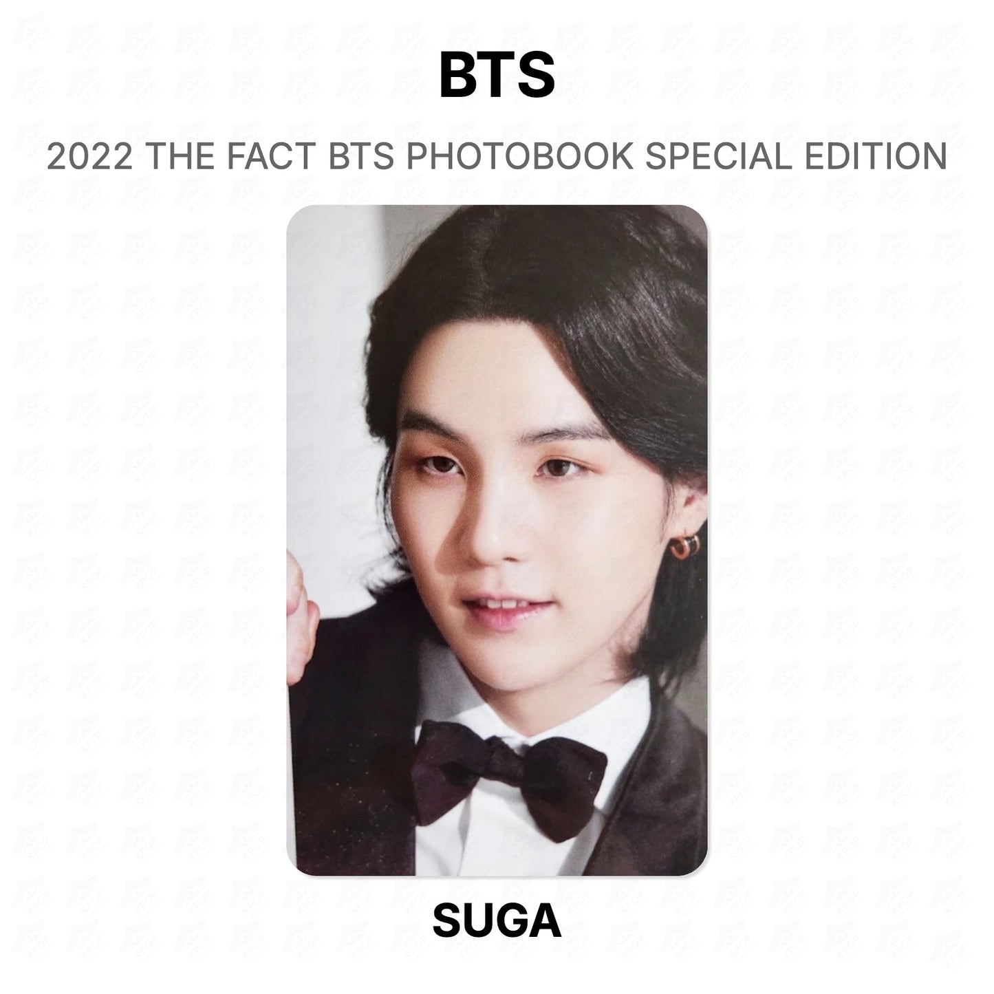 BTS 2022 THE FACT BTS PHOTOBOOK SPECIAL EDITION Official Photocard