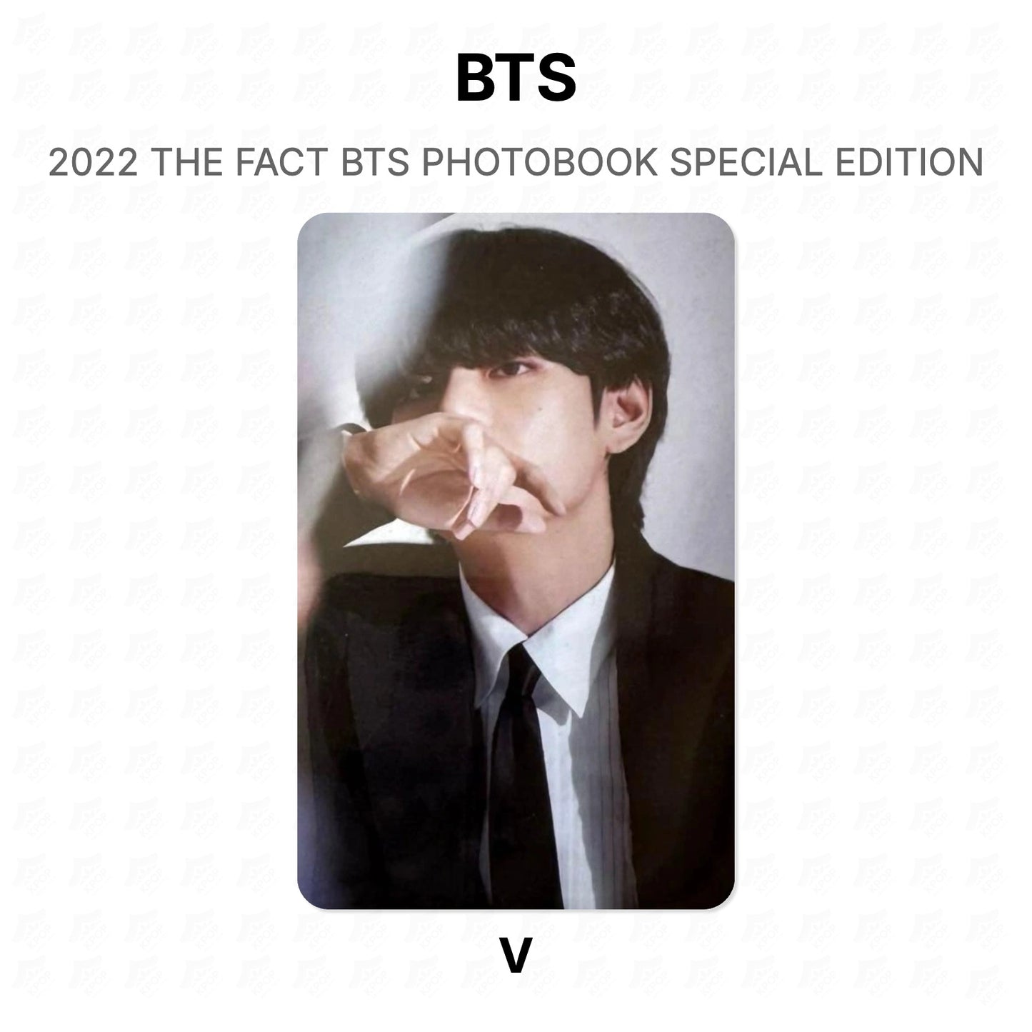 BTS 2022 THE FACT BTS PHOTOBOOK SPECIAL EDITION Official Photocard