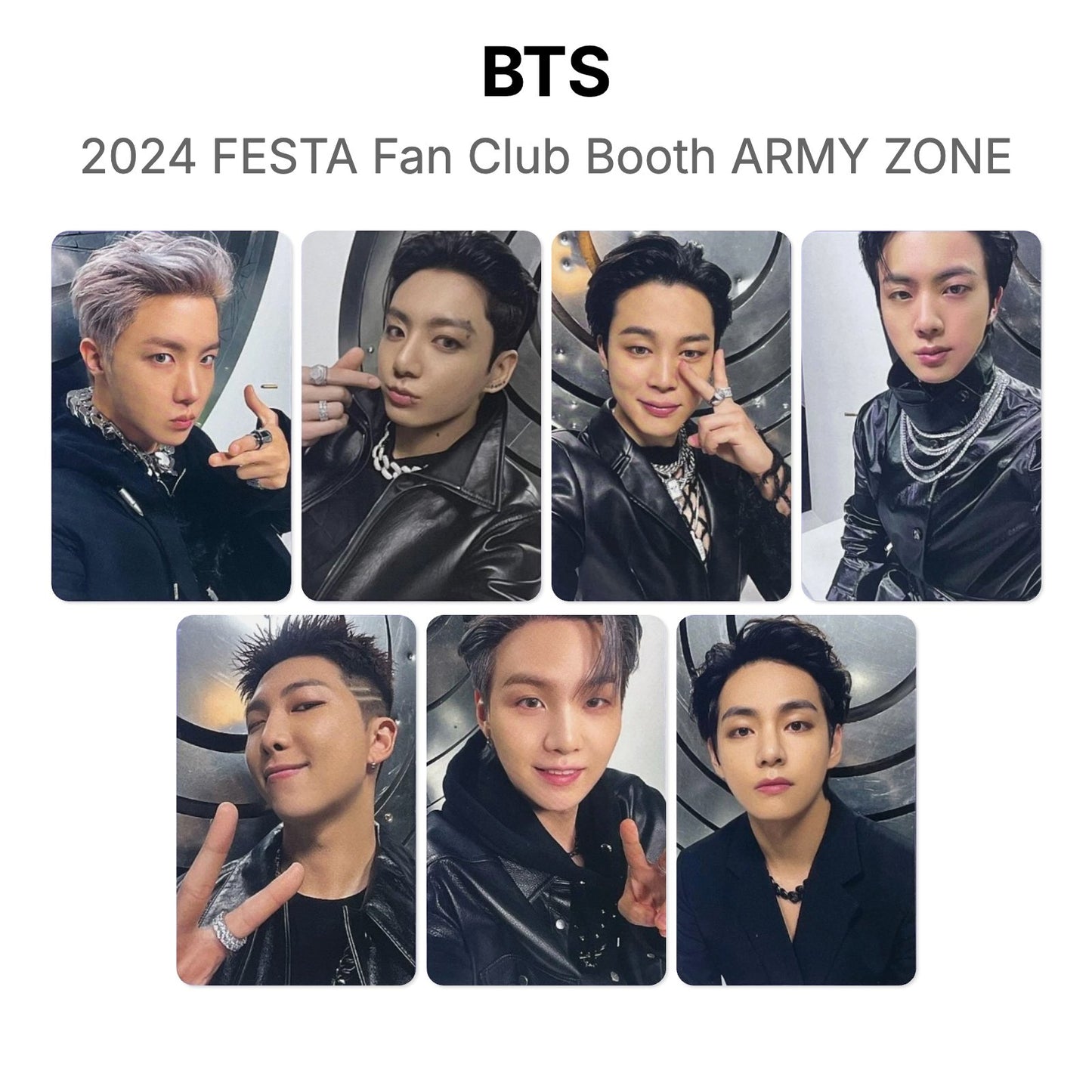 BTS 2024 FESTA Fan Club Booth ARMY ZONE Official Photocard