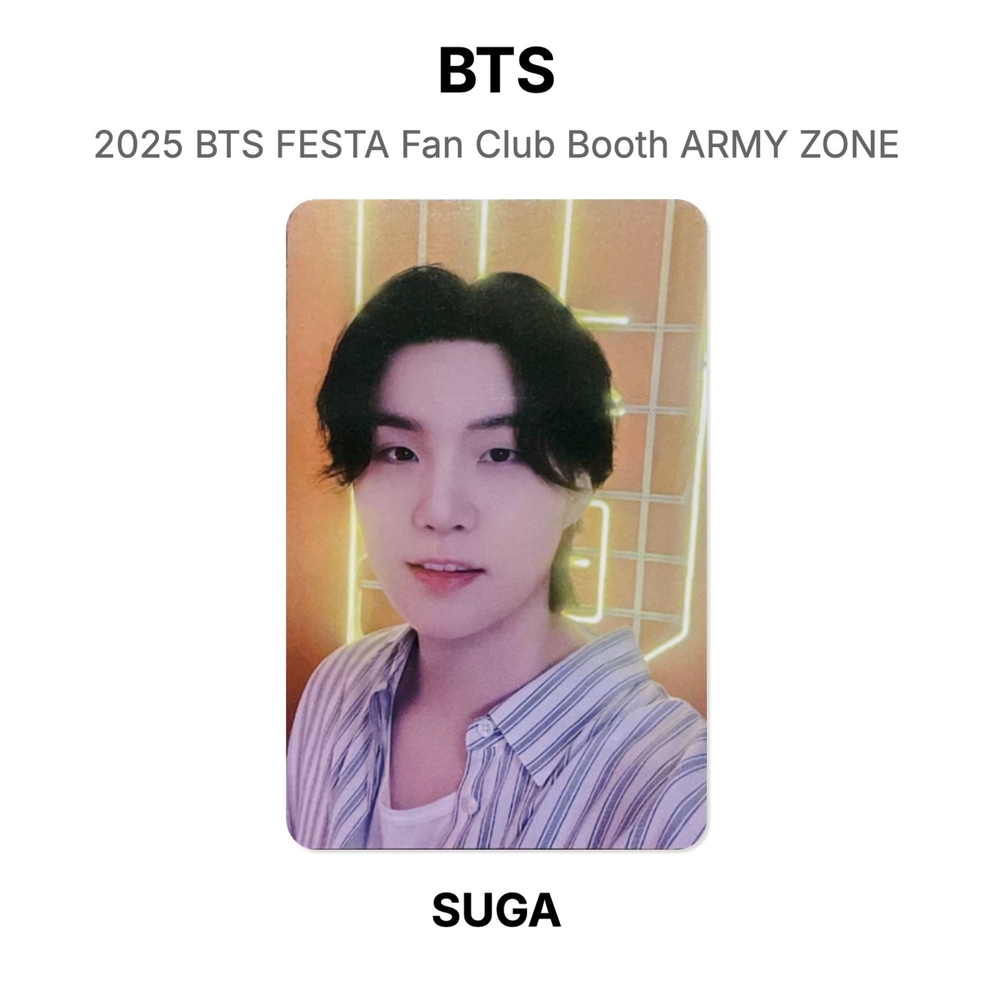 BTS 2025 BTS FESTA Fan Club Booth ARMY ZONE oficjalna Photocard