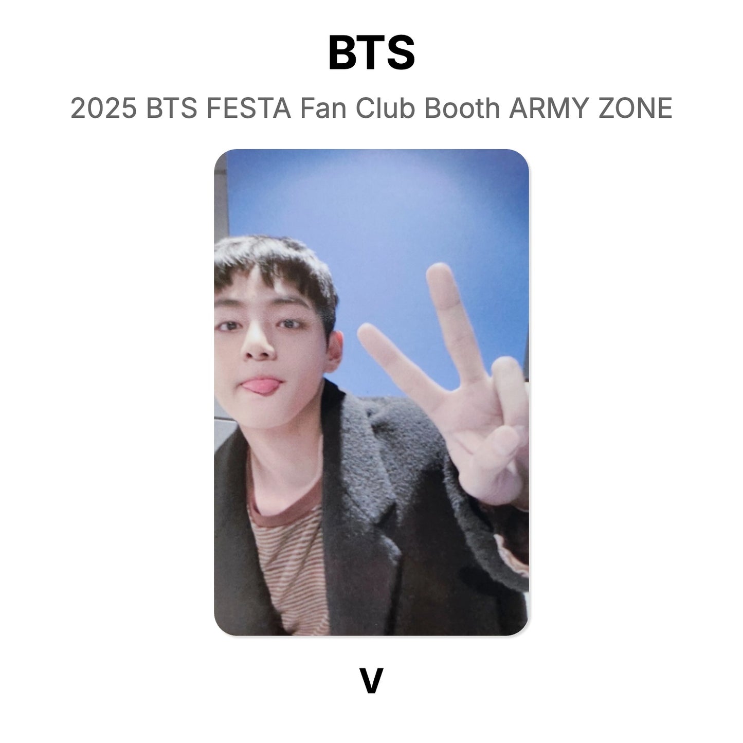 BTS 2025 BTS FESTA Fan Club Booth ARMY ZONE oficjalna Photocard