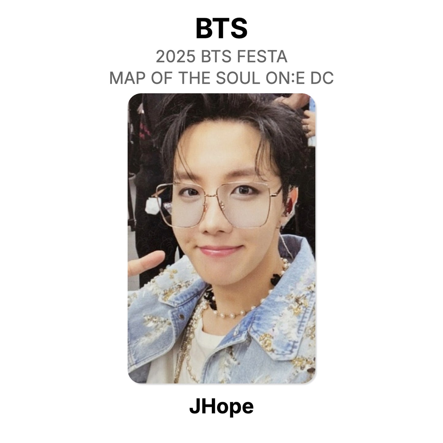 BTS 2025 BTS FESTA BTS MAP OF THE SOUL ON:E DC photocard oficial