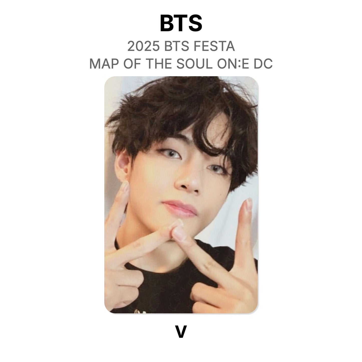 BTS 2025 BTS FESTA BTS MAP OF THE SOUL ON:E DC photocard oficial