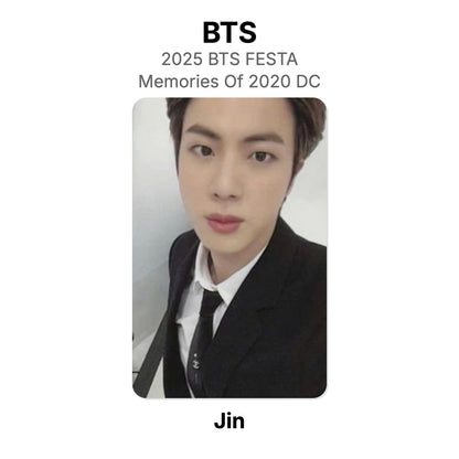 BTS 2025 BTS FESTA BTS Memories Of 2020 DC photocard oficial