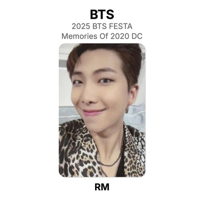 BTS 2025 BTS FESTA BTS Memories Of 2020 DC photocard oficial