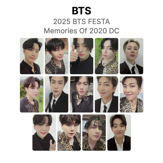 BTS 2025 BTS FESTA BTS Memories Of 2020 DC Official Photocard