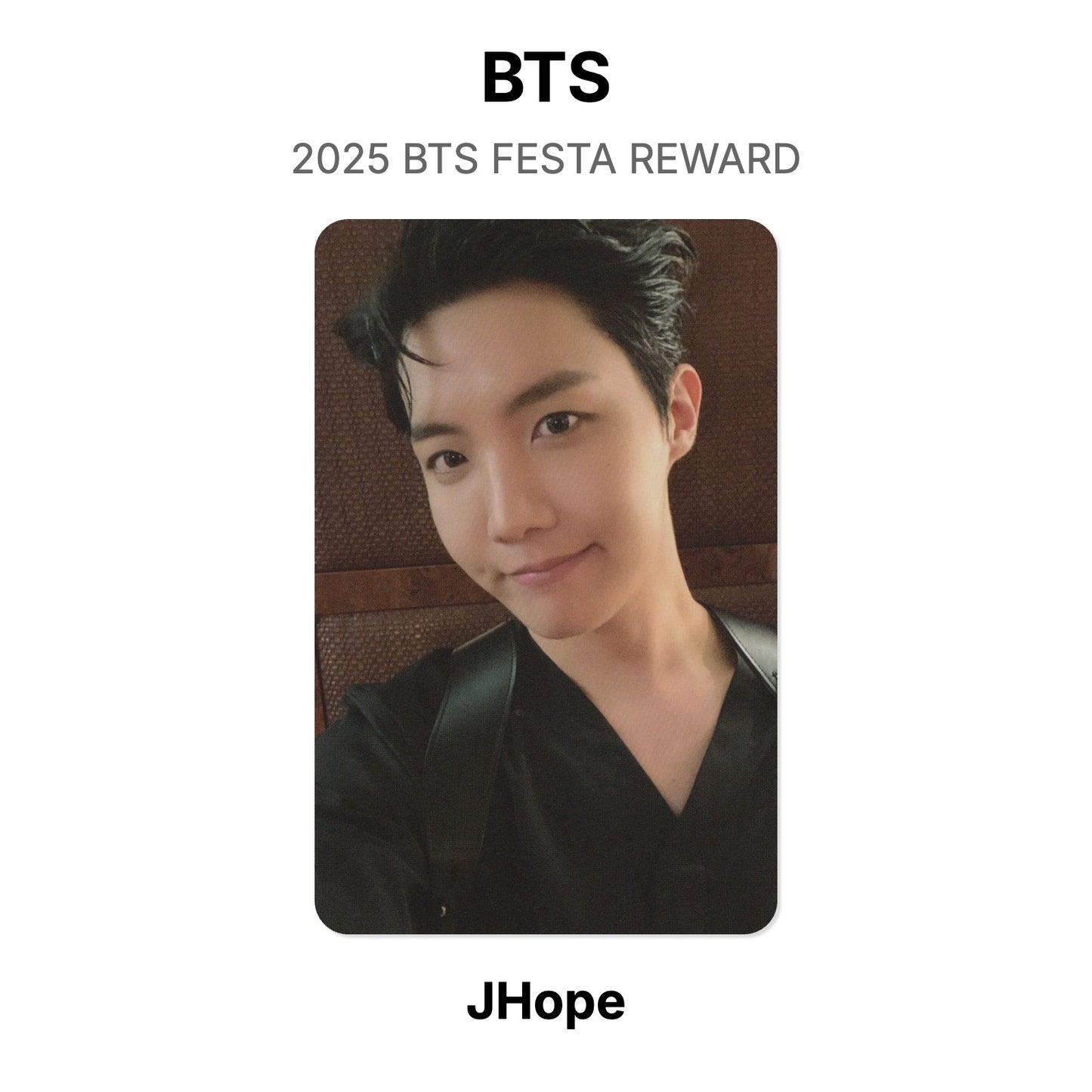 BTS 2025 BTS FESTA REWARD Official Photocard