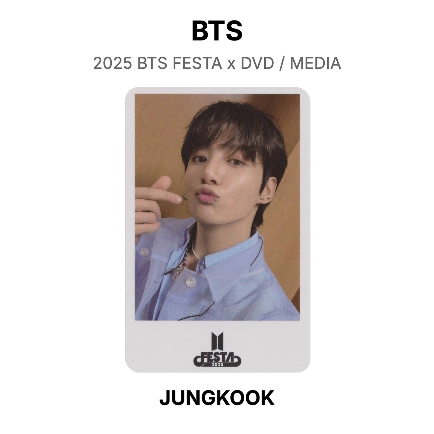 BTS 2025 BTS FESTA x DVD / MEDIA photocard oficial