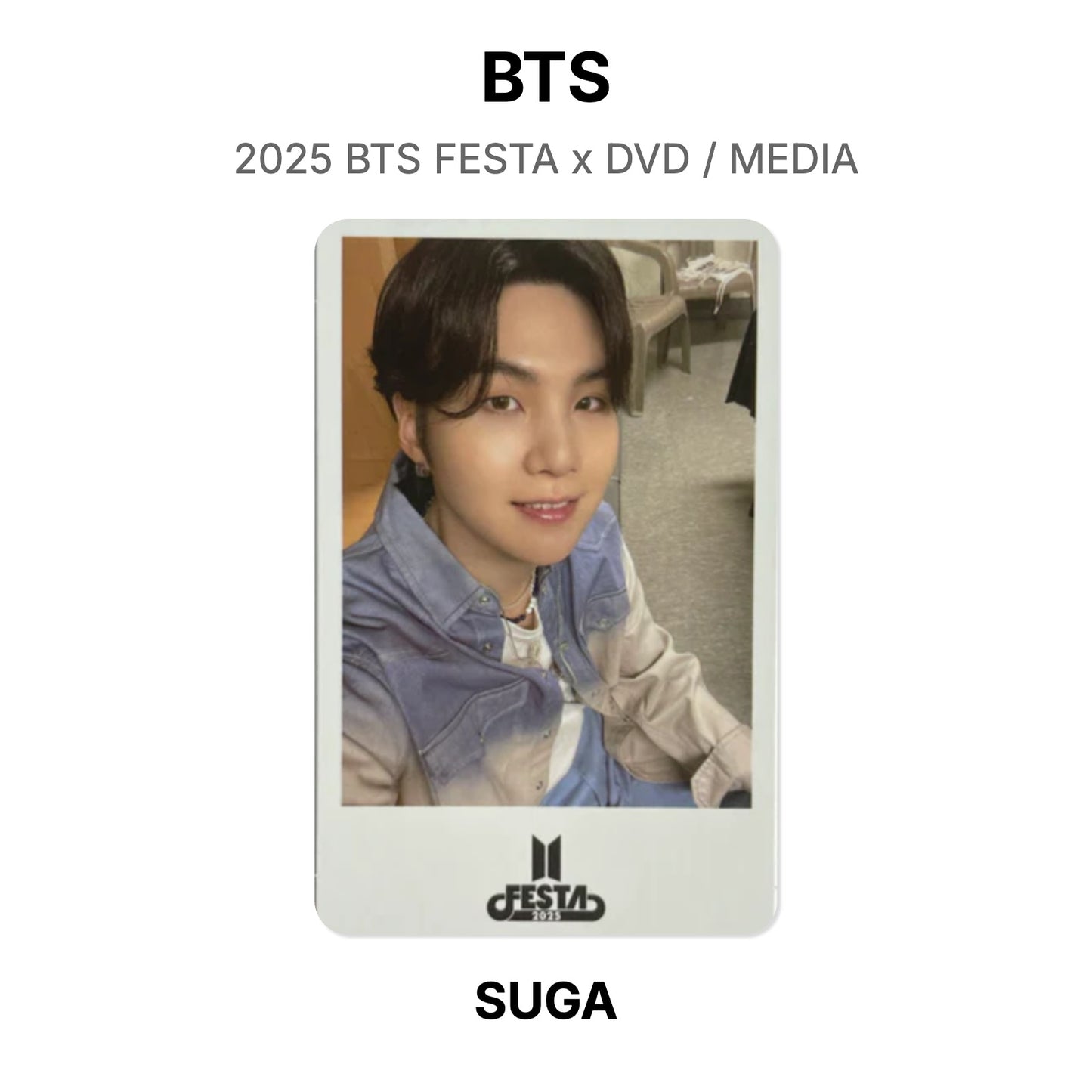 BTS 2025 BTS FESTA x DVD / MEDIA photocard oficial