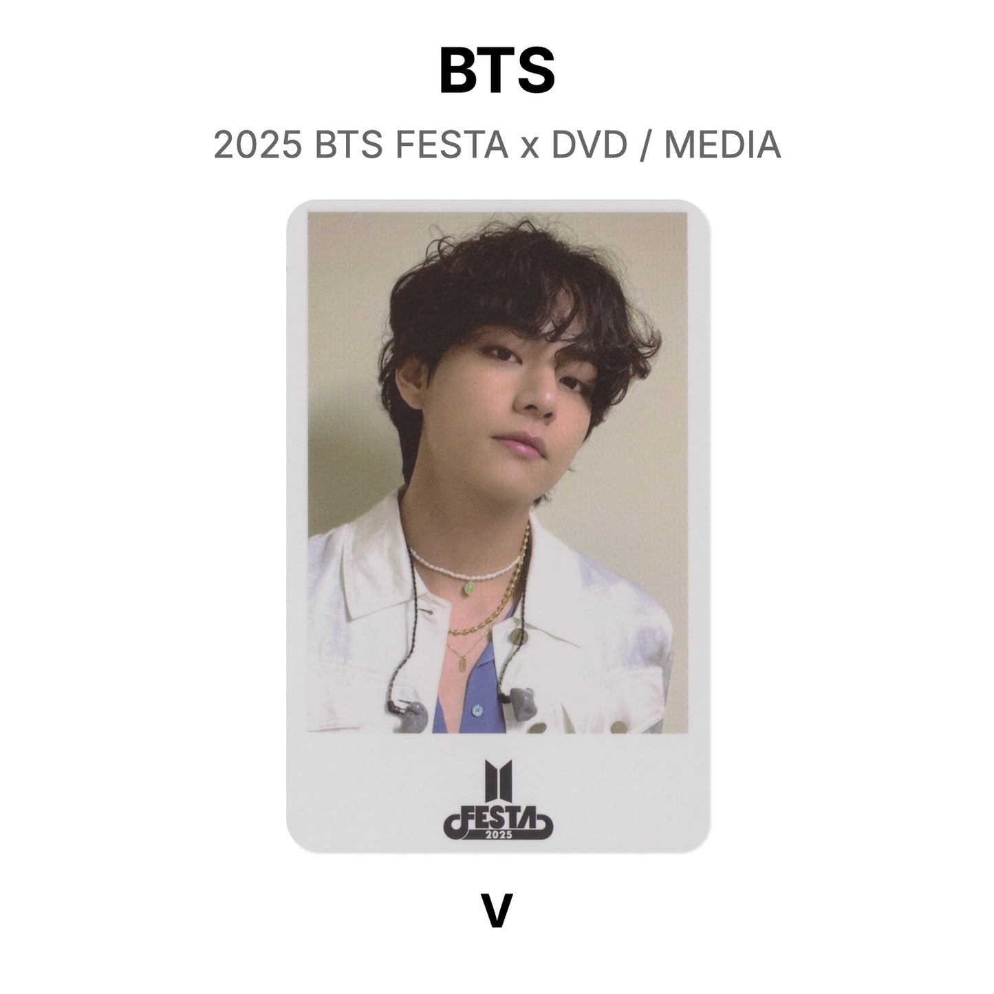 BTS 2025 BTS FESTA x DVD / MEDIA photocard oficial