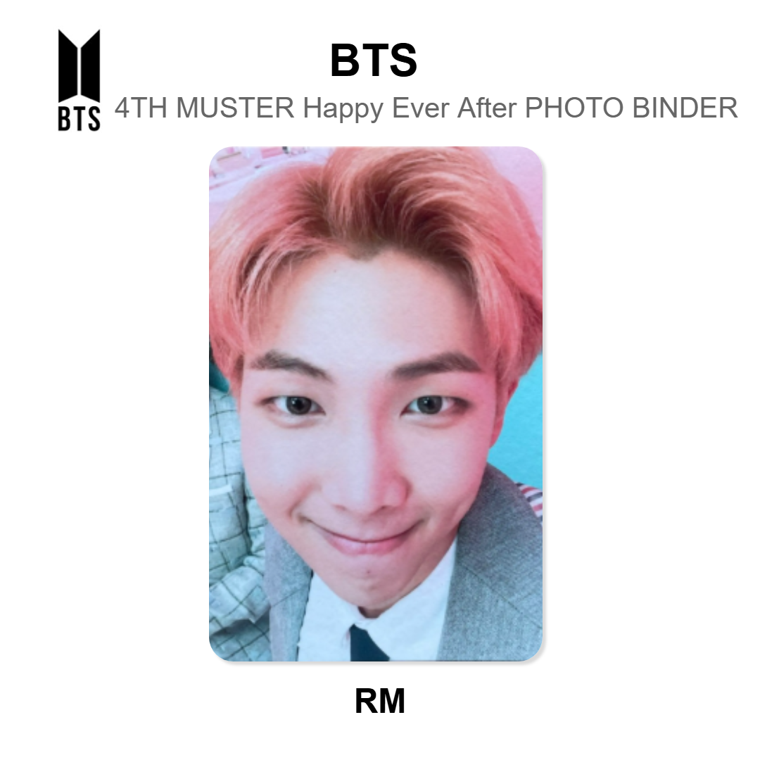 BTS BTS 4TH MUSTER Happy Ever After PHOTO BINDER โฟโต้การ์ดของแท้