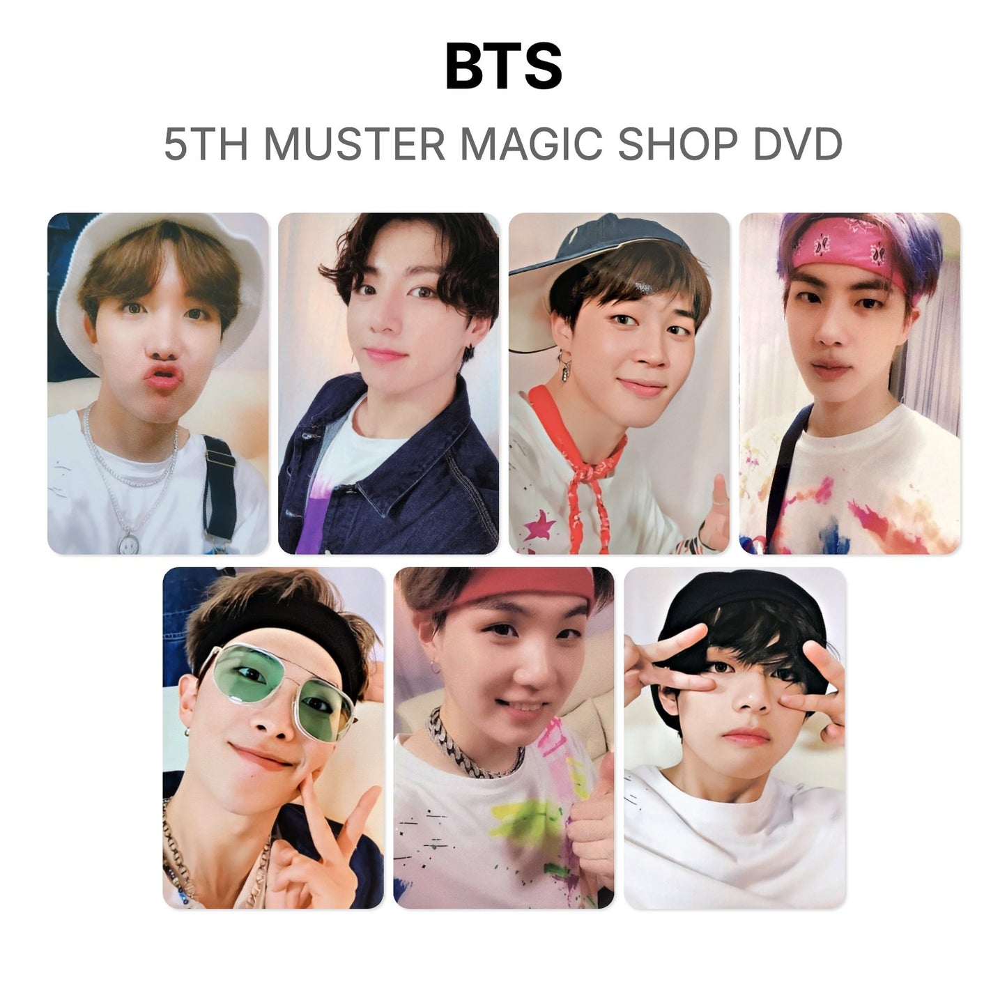 BTS 5TH MUSTER MAGIC SHOP DVD oficjalna Photocard