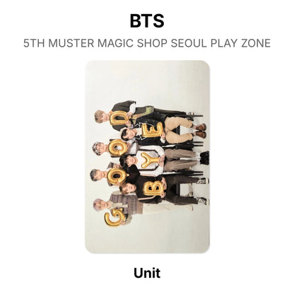 BTS 5TH MUSTER MAGIC SHOP SEOUL PLAY ZONE oficjalna Photocard