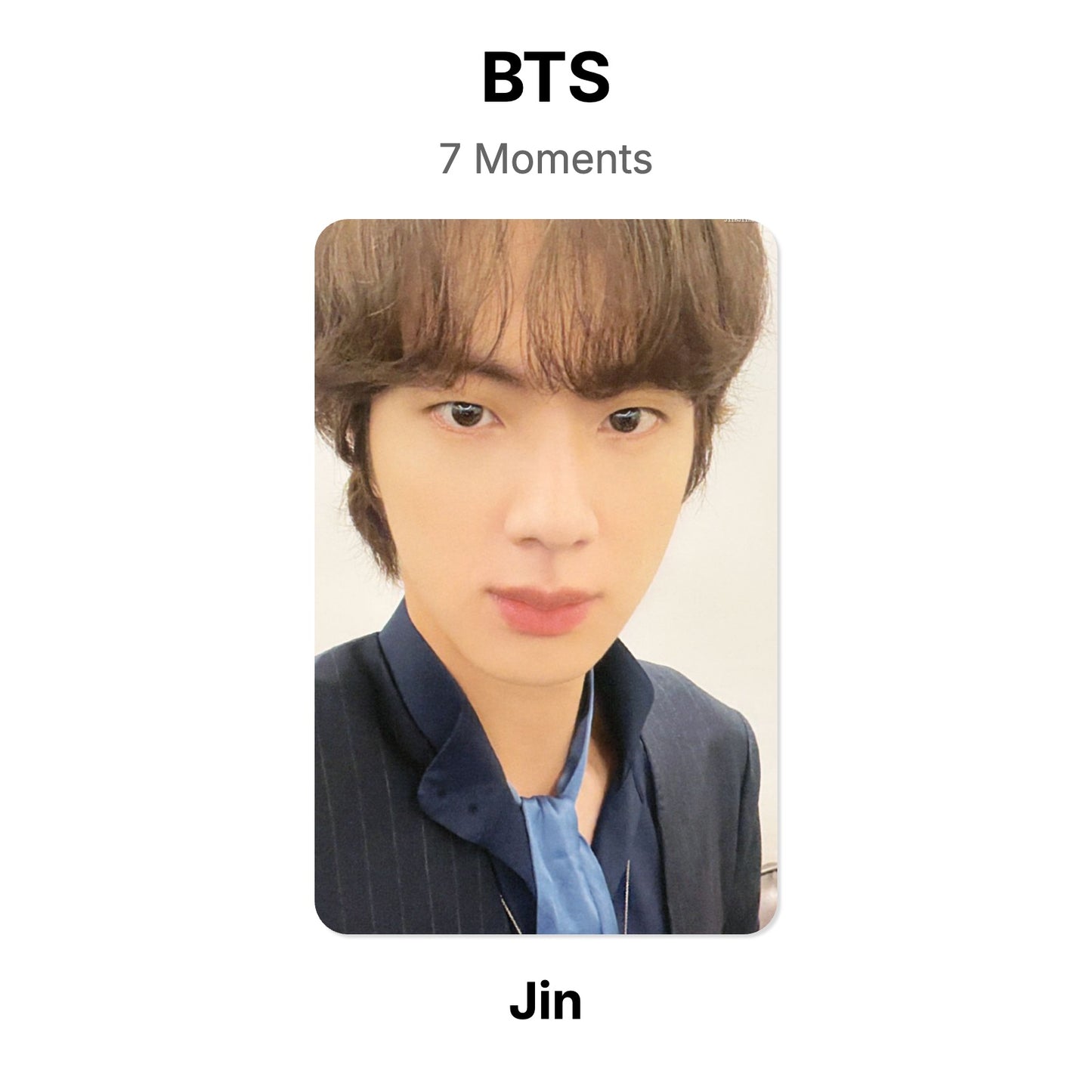 BTS 7 Moments Official Photocard