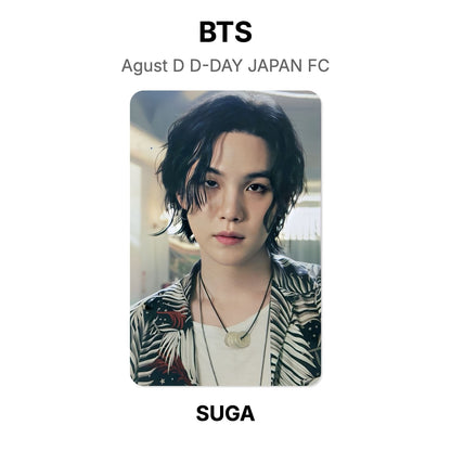 BTS Agust D D-DAY JAPAN FC photocard oficial