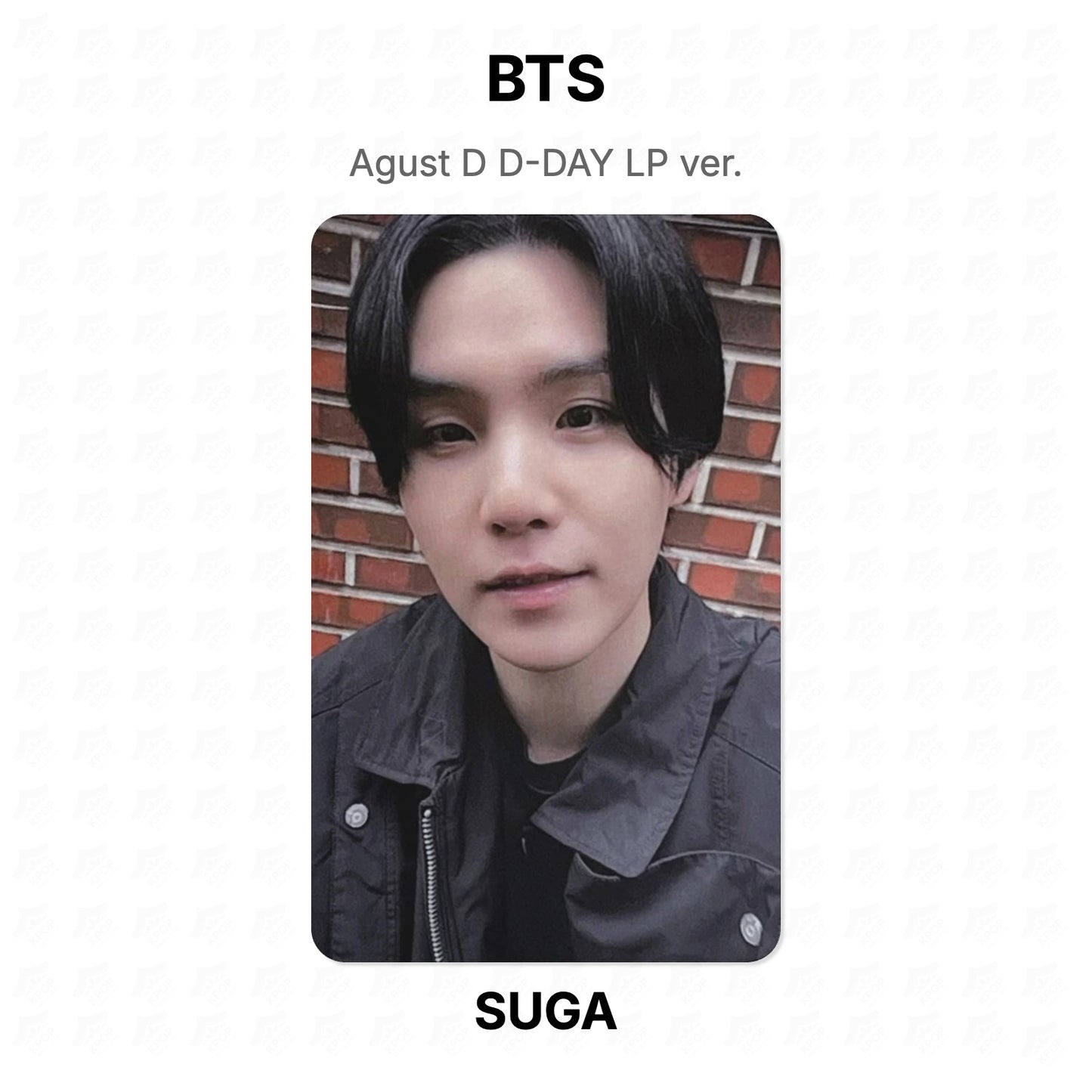BTS Agust D D-DAY LP ver. Official Photocard