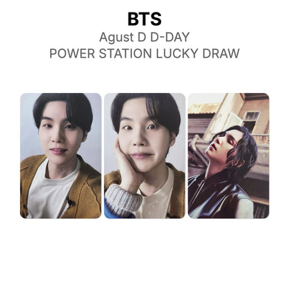 BTS Agust D D-DAY POWER STATION LUCKY DRAW photocard oficial