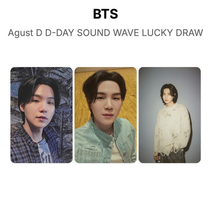 BTS Agust D D-DAY SOUND WAVE LUCKY DRAW oficjalna Photocard