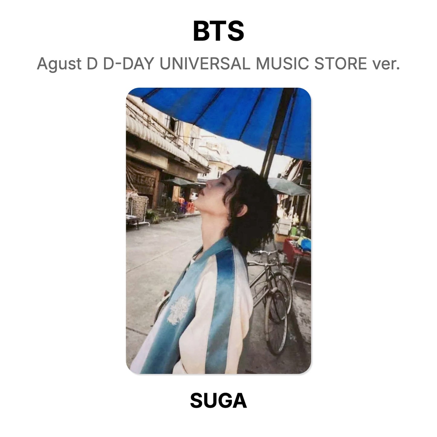 BTS Agust D D-DAY UNIVERSAL MUSIC STORE ver. 公式フォトカード