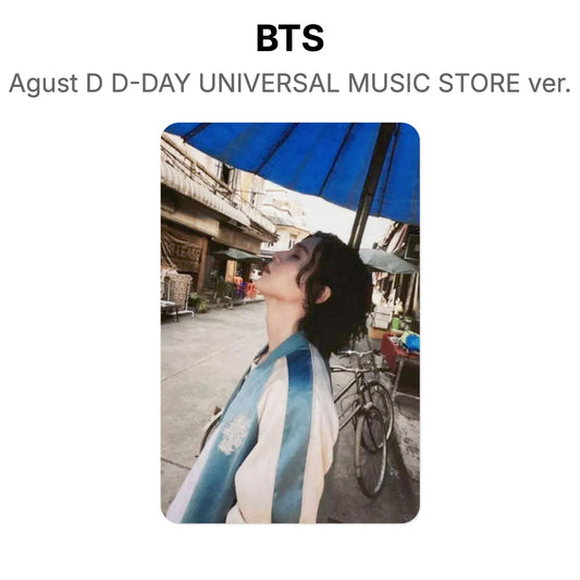 BTS Agust D D-DAY UNIVERSAL MUSIC STORE ver. Official Photocard