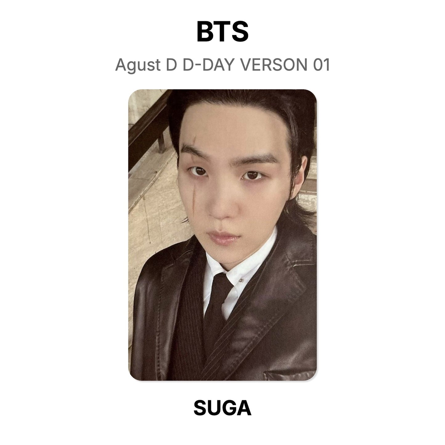 BTS Agust D D-DAY VERSON 01 photocard resmi