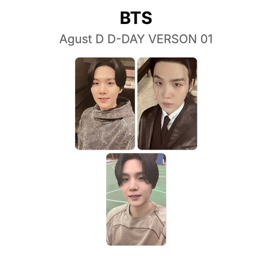 BTS Agust D D-DAY VERSON 01 Official Photocard