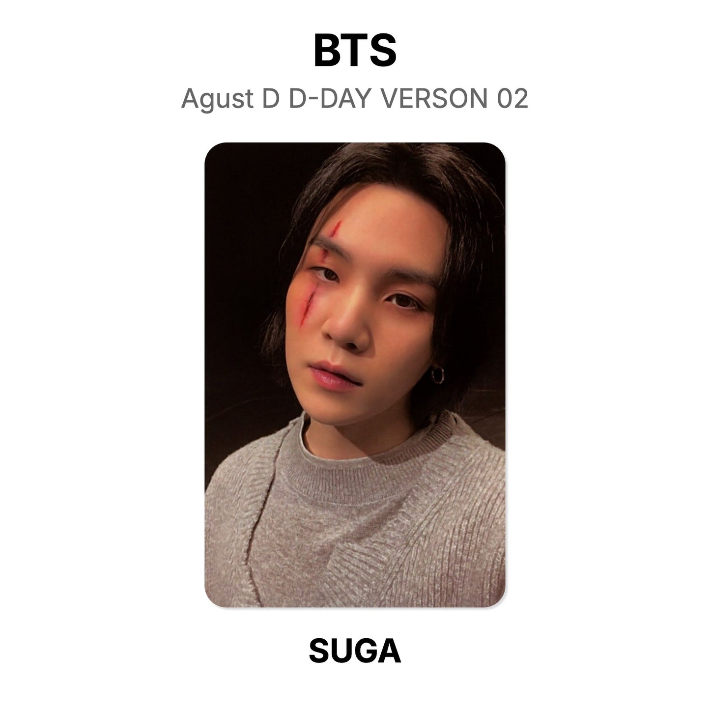 BTS Agust D D-DAY VERSON 02 oficjalna Photocard