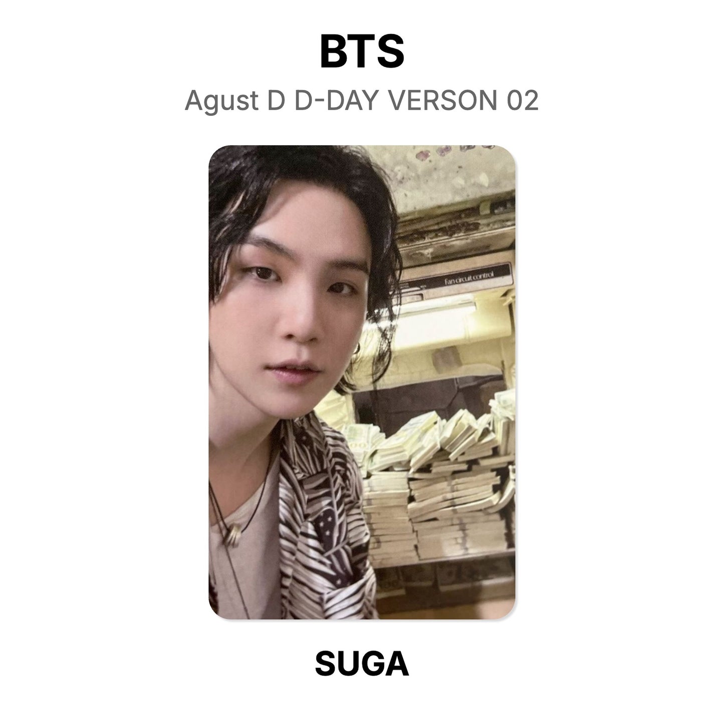BTS Agust D D-DAY VERSON 02 oficjalna Photocard