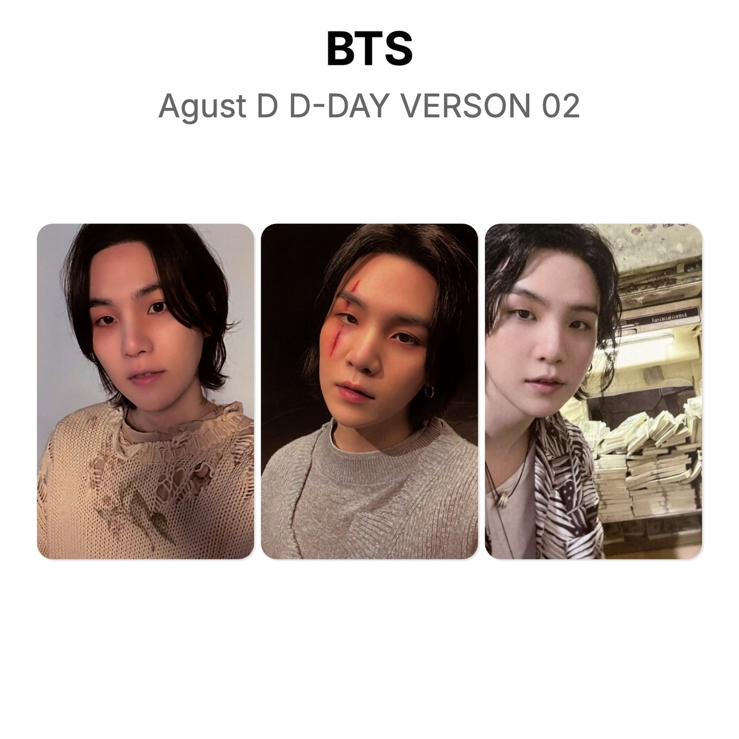 BTS Agust D D-DAY VERSON 02 官方小卡
