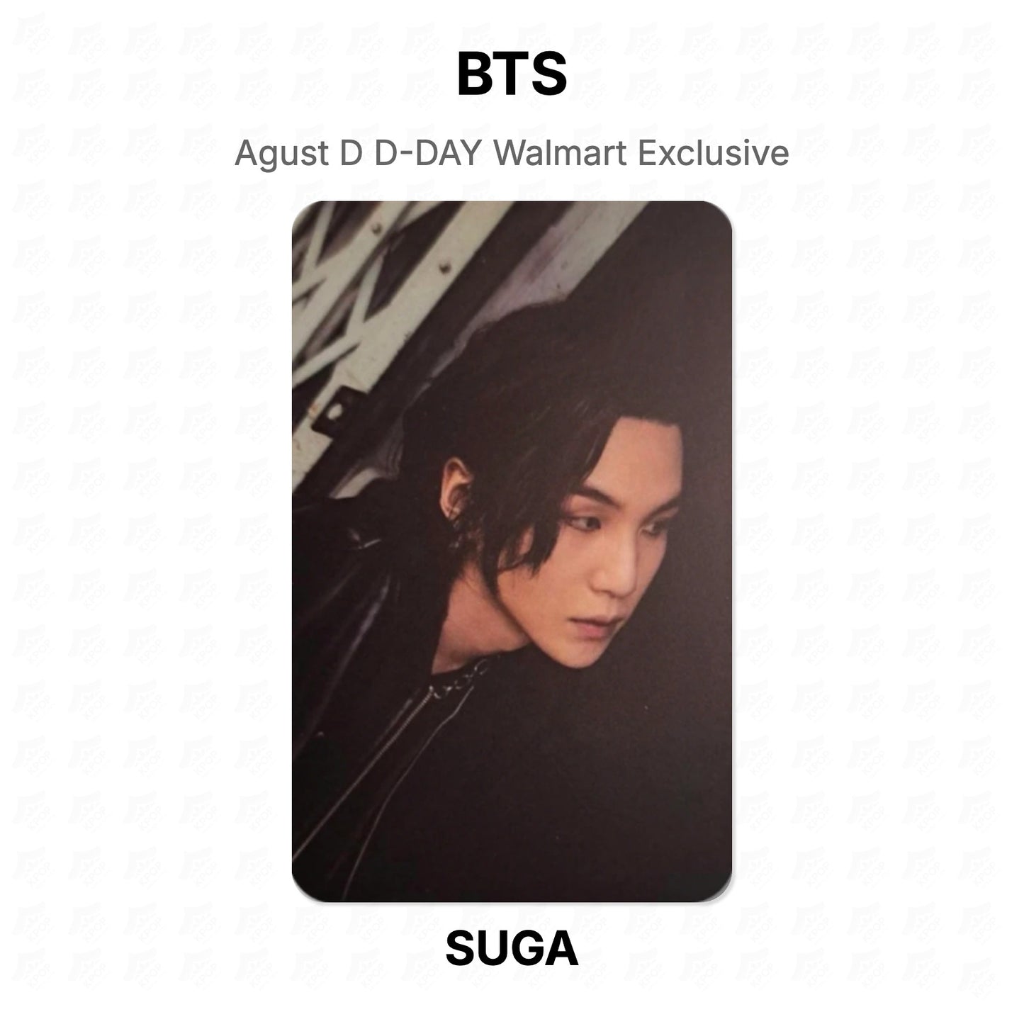 BTS Agust D D-DAY Walmart Exclusive Official Photocard
