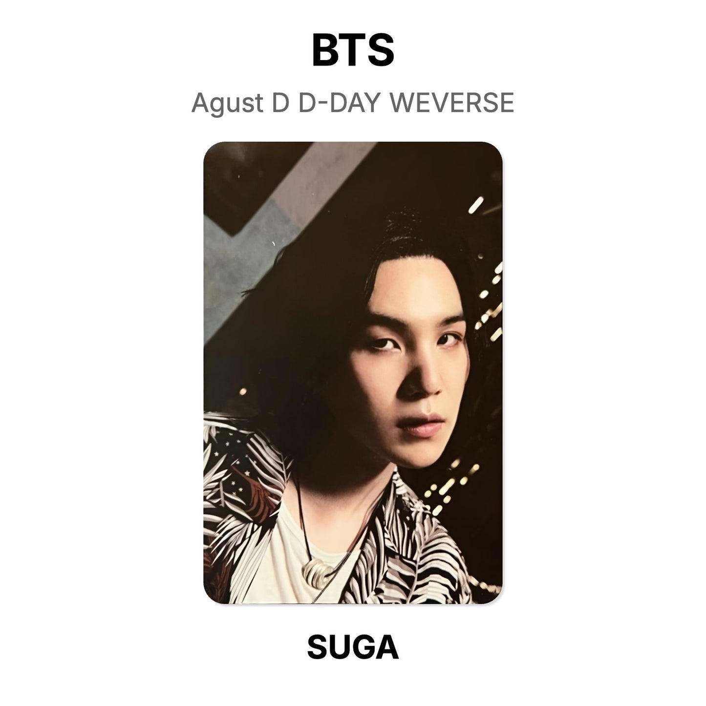 BTS Agust D D-DAY WEVERSE 公式フォトカード