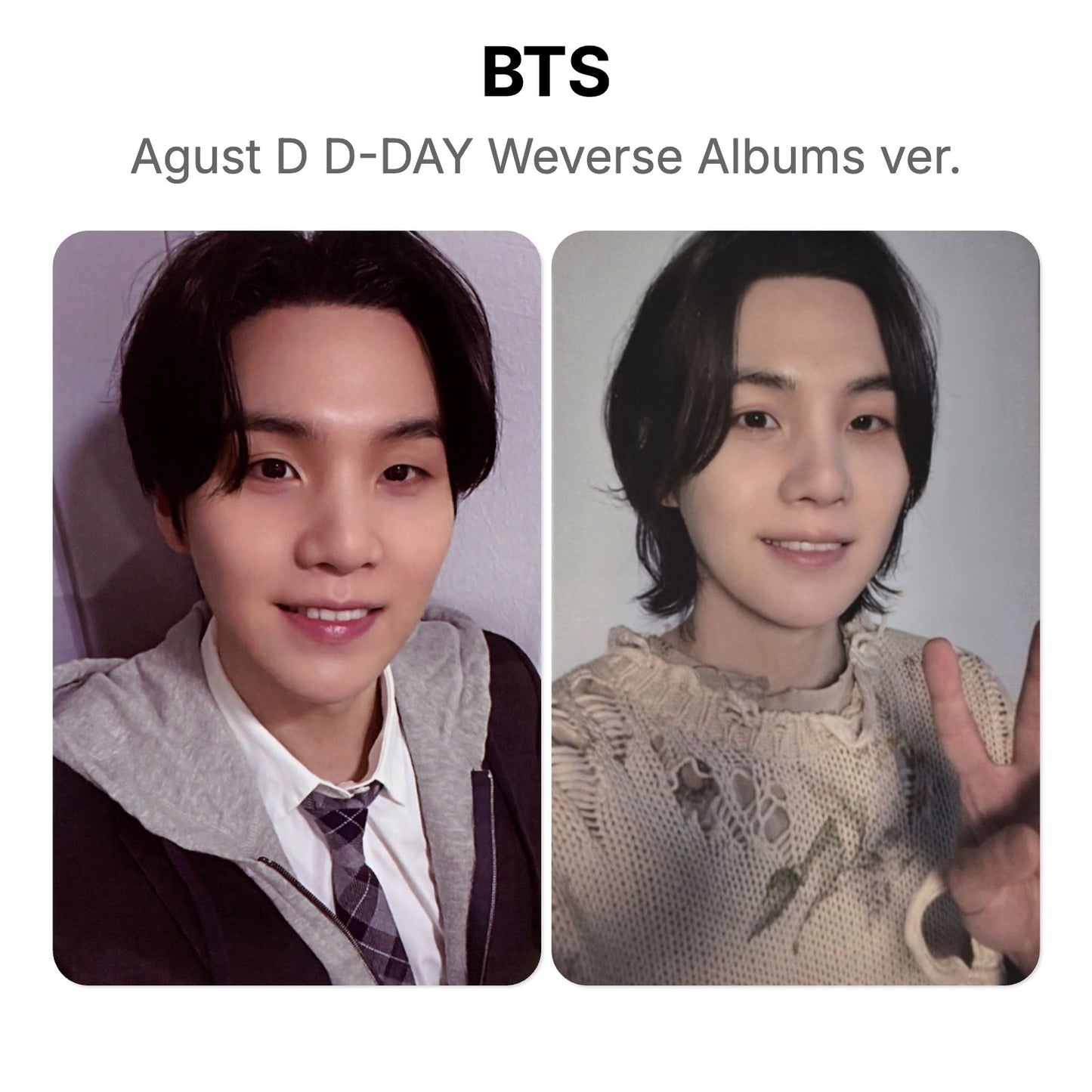 BTS Agust D D-DAY Weverse Albums ver. Official Photocard