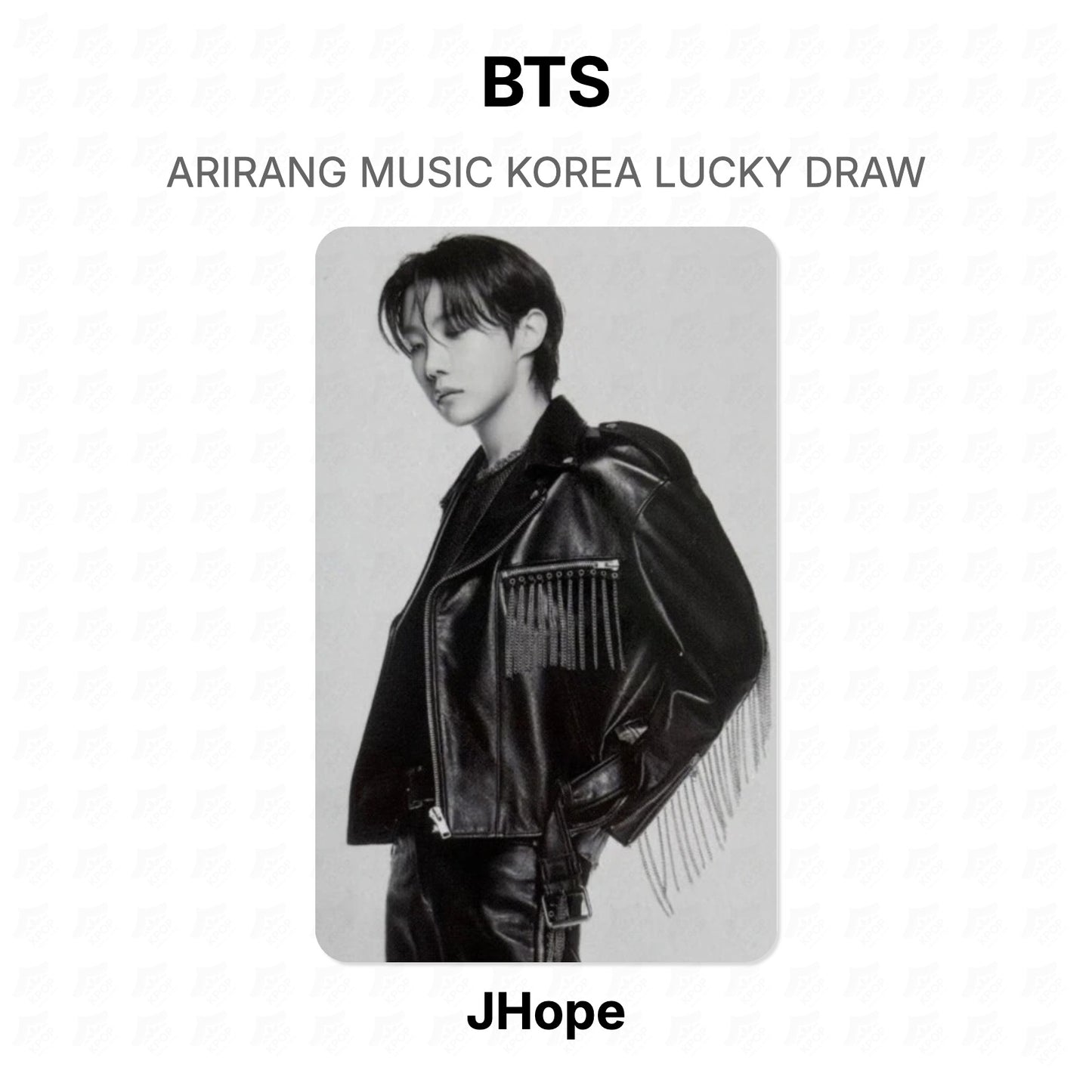 BTS ARIRANG MUSIC KOREA LUCKY DRAW Official Photocard