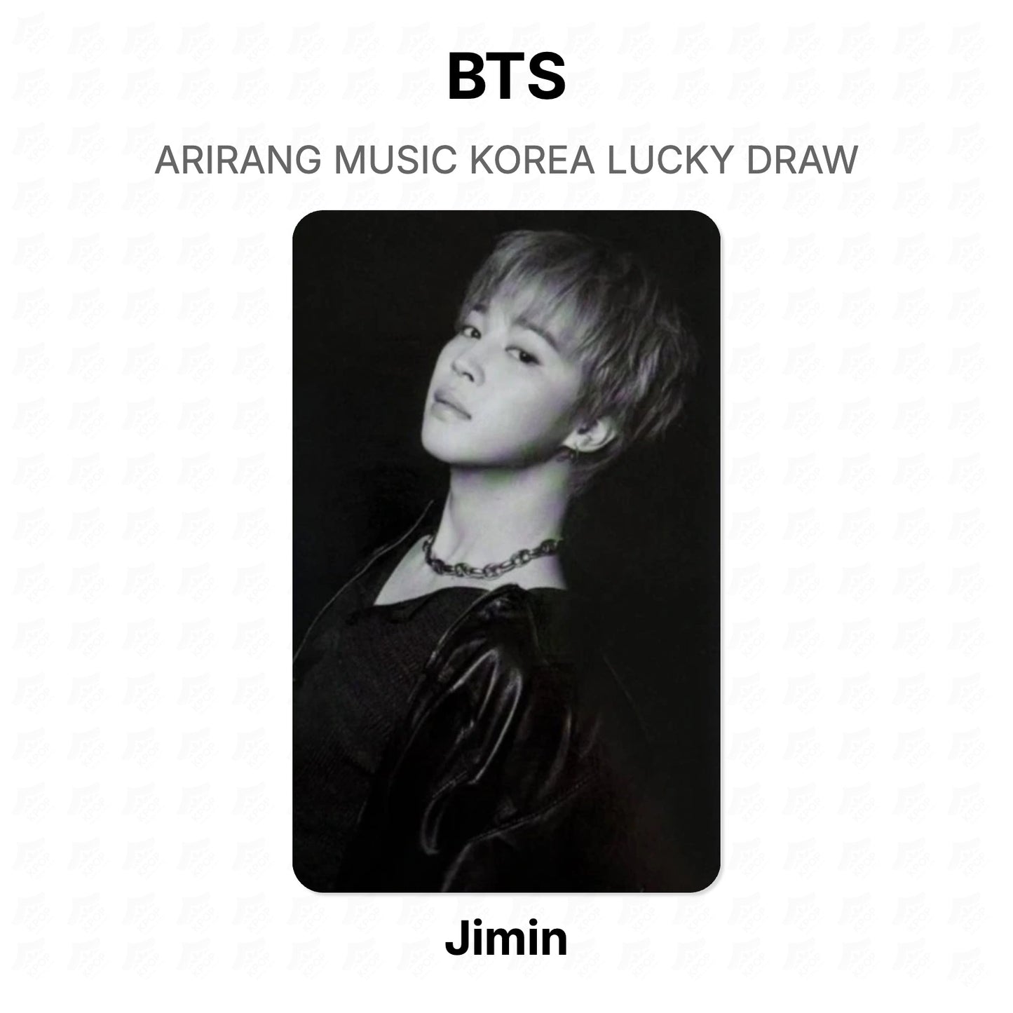 BTS ARIRANG MUSIC KOREA LUCKY DRAW Official Photocard