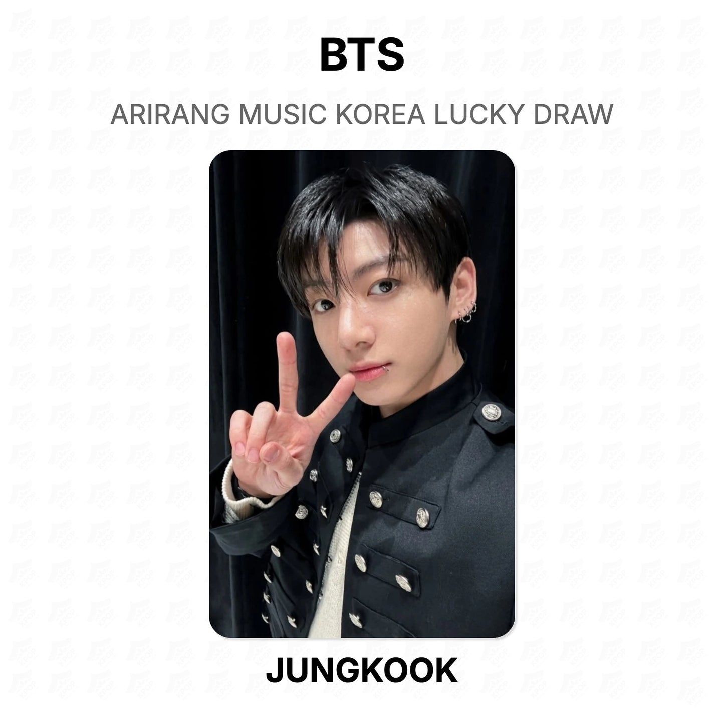 BTS ARIRANG MUSIC KOREA LUCKY DRAW Official Photocard