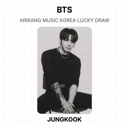 BTS ARIRANG MUSIC KOREA LUCKY DRAW Official Photocard