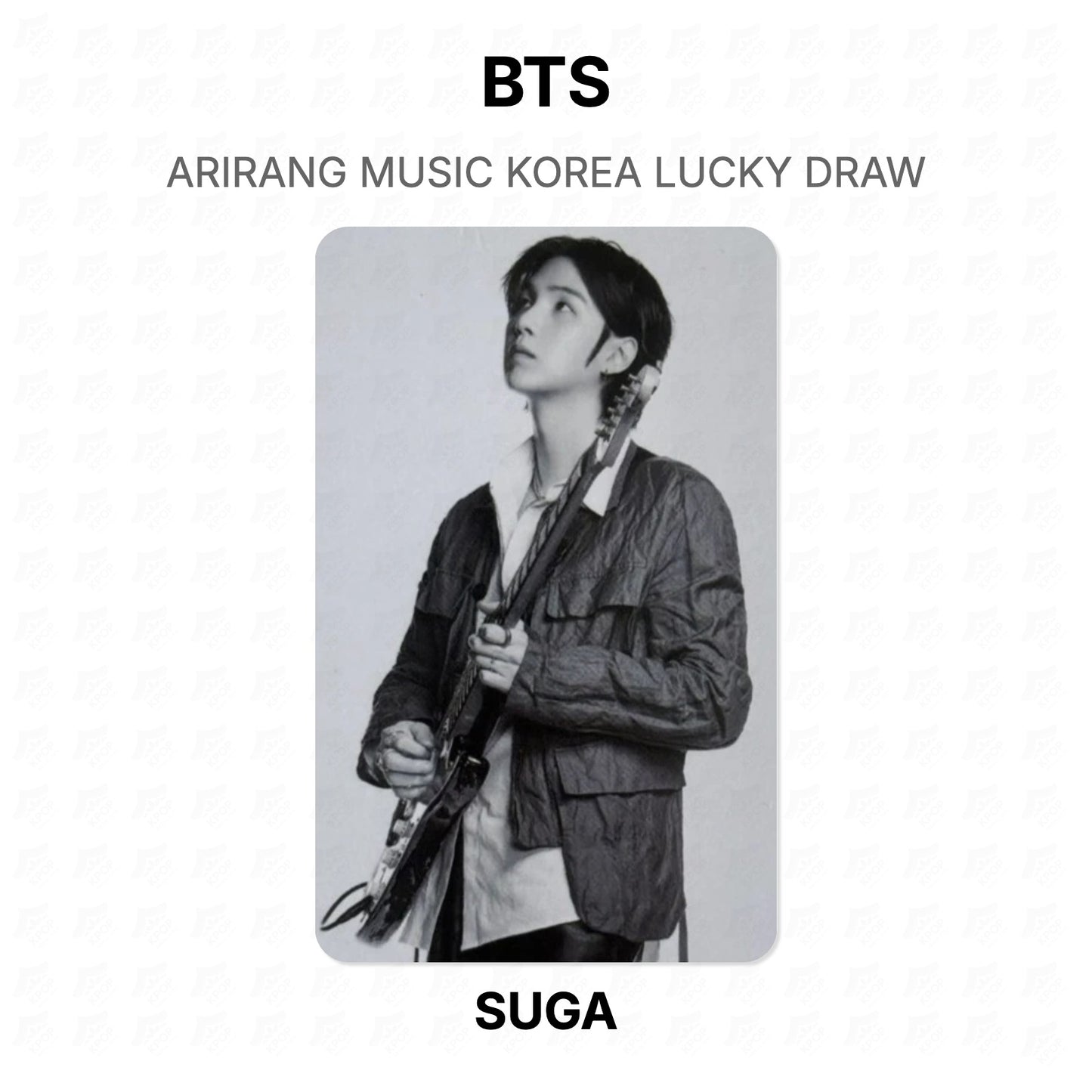 BTS ARIRANG MUSIC KOREA LUCKY DRAW Official Photocard