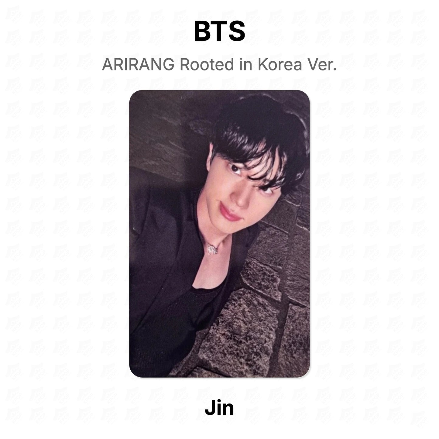 BTS ARIRANG Rooted in Korea Ver. Official Photocard