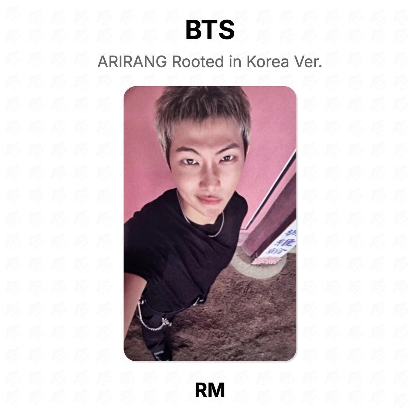 BTS ARIRANG Rooted in Korea Ver. Official Photocard
