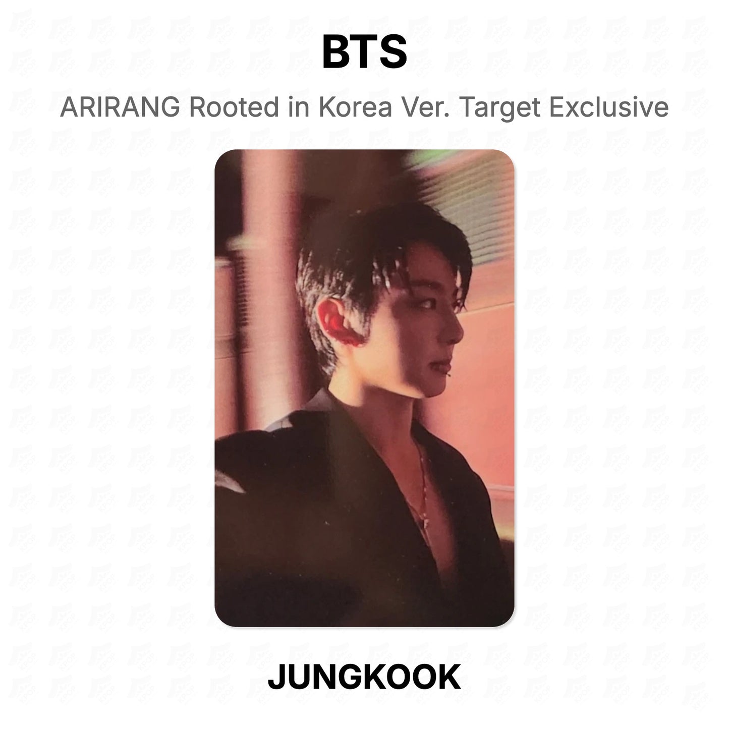 BTS ARIRANG Rooted in Korea Ver. Target Exclusive Official Photocard