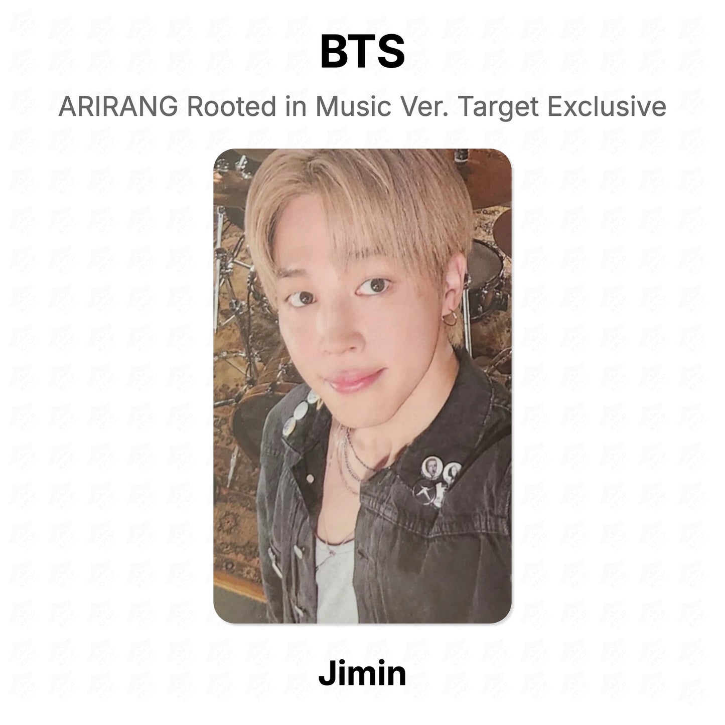 BTS ARIRANG Rooted in Music Ver. Target Exclusive Official Photocard