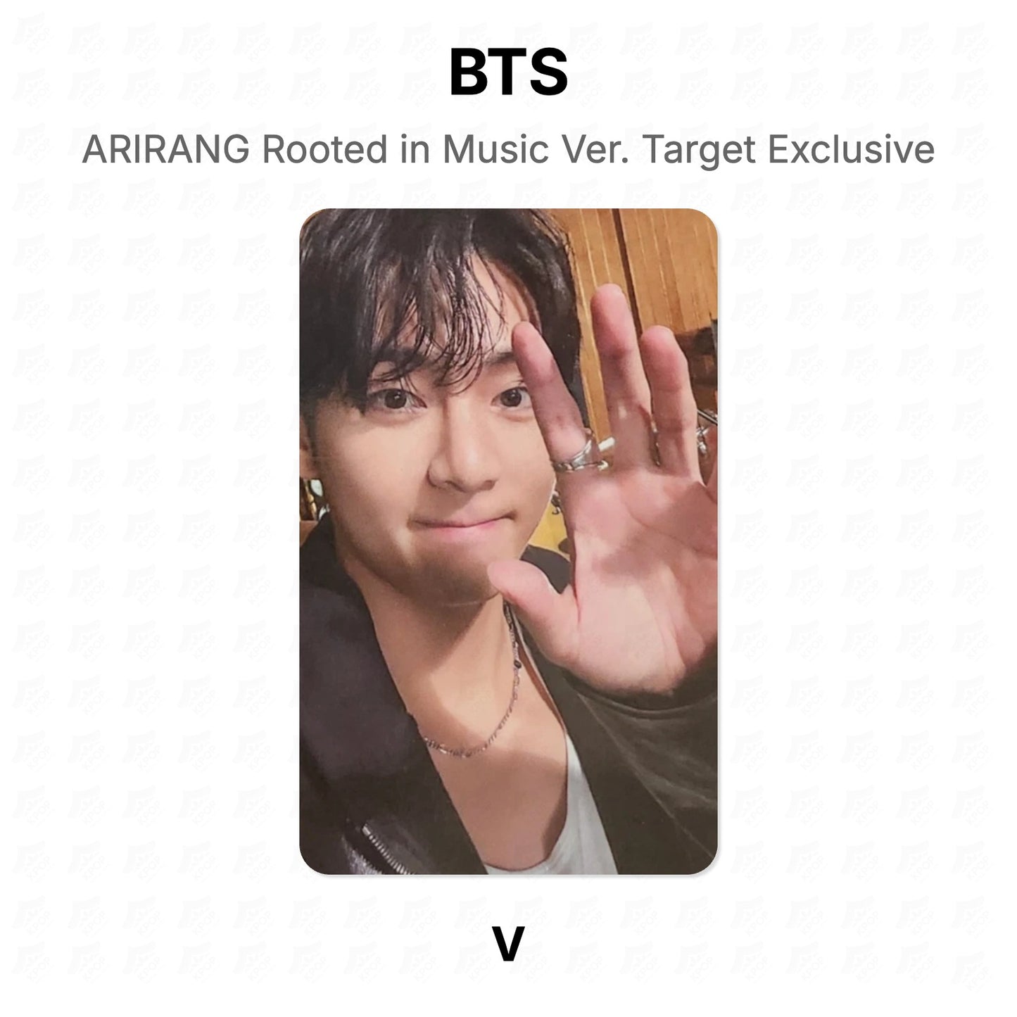 BTS ARIRANG Rooted in Music Ver. Target Exclusive Official Photocard
